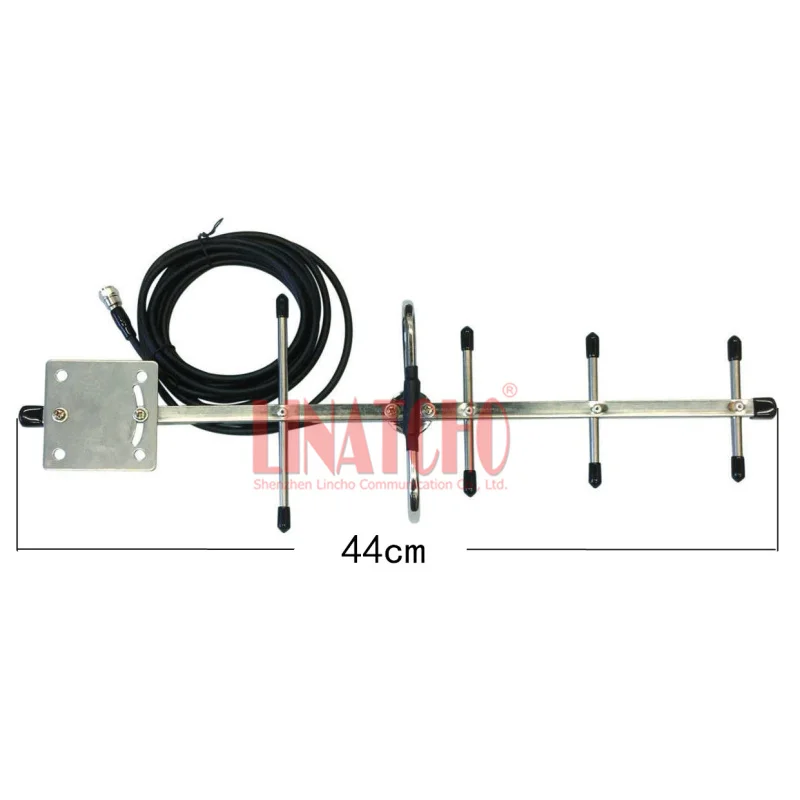 1.2ghz stainless steel 5 elements yagi 3 meters RG58U cable cctv transmitter outdoor yagi antenna F male connector