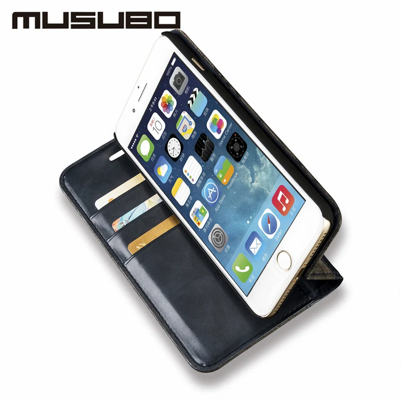 Musubo Роскошный чехол для 6 S iPhone 7 плюс 8 держателя карты Флип Бумажник кожаный Чехол