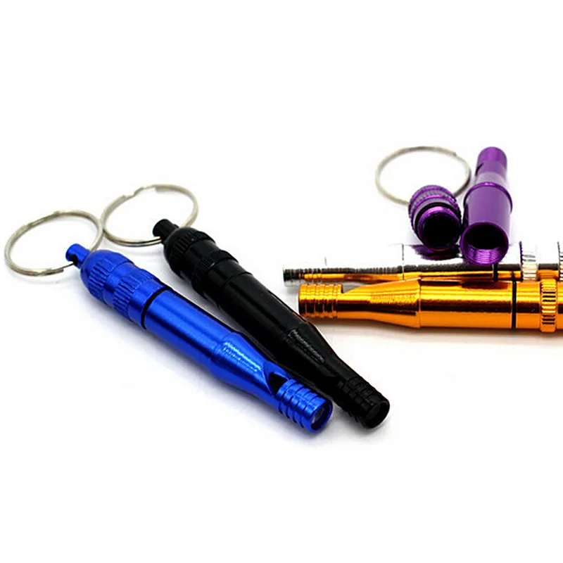 

Random Color Waterproof Portable Alloy Aluminum Survival Whistle Outdoor Hiking Camping Keychain Whistles