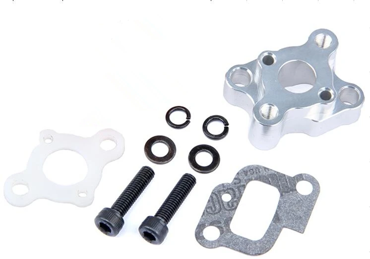 CNC engine air intake Carburetor base for 26cc 29cc 30.5cc 2-stroke gasoline fits LOSI KM ROVAN RC vehicle | Игрушки и хобби