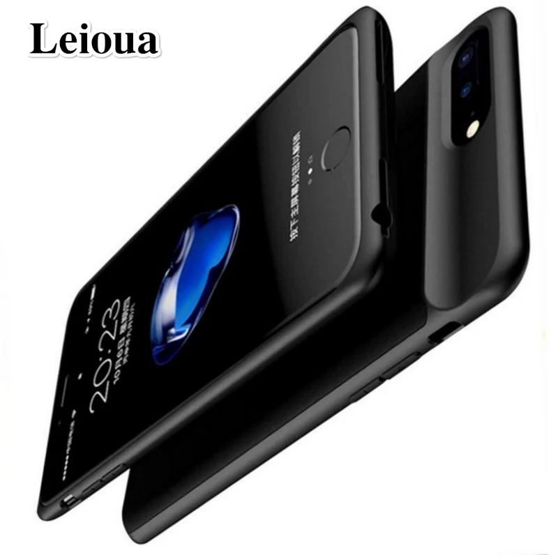 Чехол Leioua для Iphone 6 s 7 8 дюймов ультра тонкий с большой емкостью 5000 мАч|Чехлы
