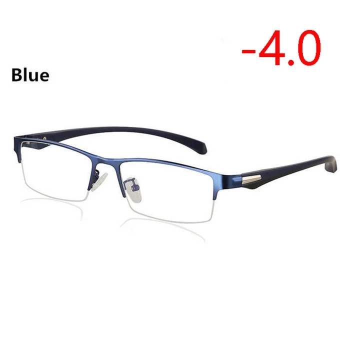Myopia 400 Новинка, полуоправа, солнечные фотохромные очки для близорукости, оптические мужские очки для студентов, близорукие очки, очки по рецепту-1,0-4 - Цвет оправы: Myopia 400