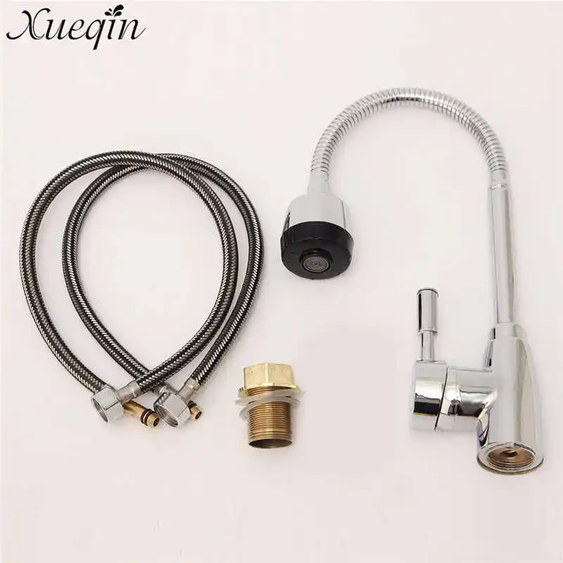 Xueqin хромированный Поворотный кухонный кран современный для раковины смесители