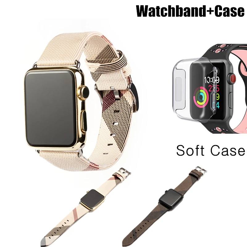 Ремешок из 2019 натуральной кожи для Apple Watch кожаный ремешок 44 мм 42 38 40 браслет петля