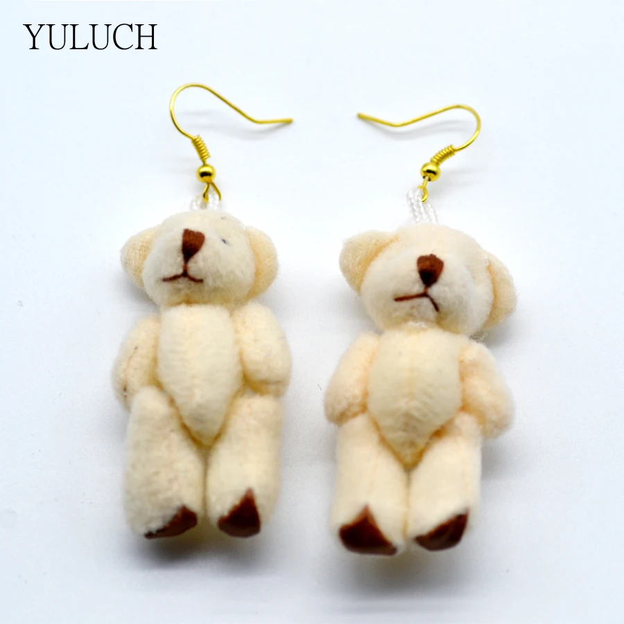 Серьги-гвоздики в виде медведя из мультфильма | Украшения и аксессуары