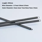 2 шт., 300 мм, Sping сталь, двойной крюк, длинное растяжение, пружины, аксессуары, проволока диаметром 0,7-0,9 мм, наружный диаметр 5-10 мм