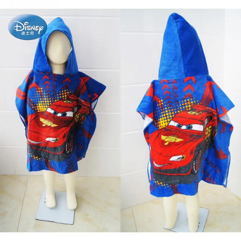 Disney 100% хлопок детское банное/пляжное полотенце с капюшоном для мальчиков малышей