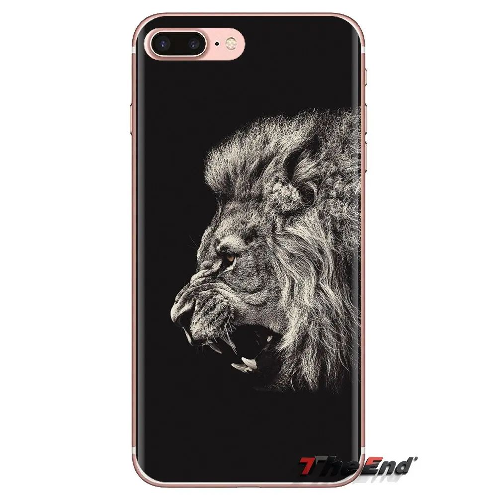 Silicone Phone Case Cover Male Lion Faces Poster For Sony Xperia Z Z1 Z2 Z3 Z5 compact M2 M4 M5 C4 E3 T3 XA Huawei Mate 7 8 Y3II |