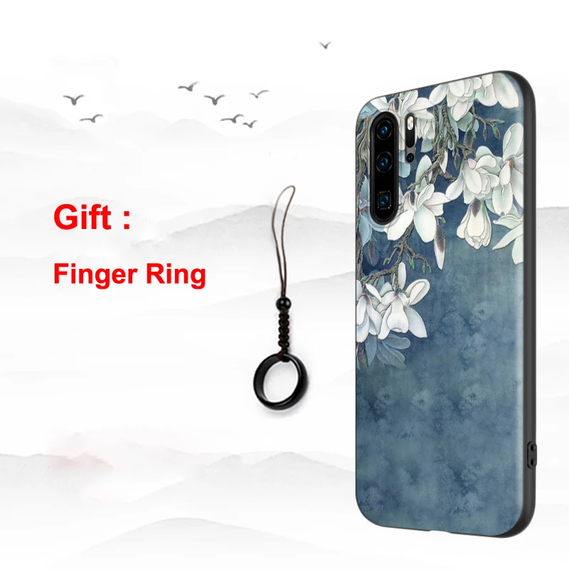 Yu Lan Hua Для huawei P30 Pro Lite Nova 5 Pro 5i 4e 4 P20 3 Honor 20i 10 V20 View 20 чехол 3D рельефный матовый мягкий чехол-накладка Официальный чехол - Цвет: Yu Lan Hua