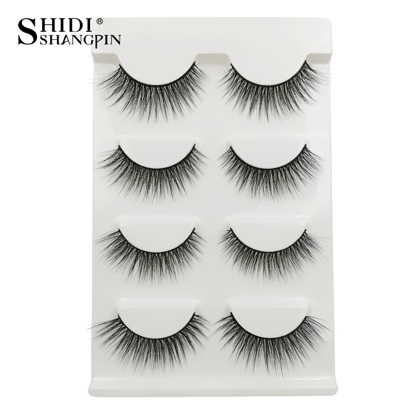 Shidhangpin норковые ресницы натуральные длинные 3D ручной работы накладные 3d Maquiagem cilios