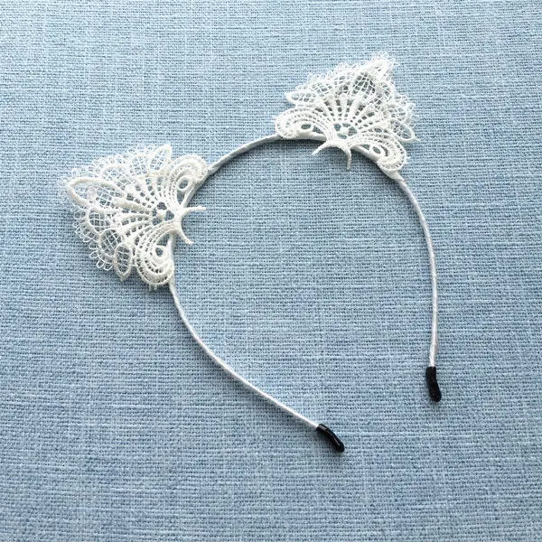 Headwear Сексуальное Кружевное мини-платье принцессы в сеточку, униформа для девушек, милое Бандажное платье с бантом, костюмы на бретельках, Эротическое белье для костюмированной вечеринки - Цвет: Headwear