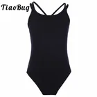 Детский танцевальный костюм TiaoBug, боди для балерины, балетное платье, профессиональная балетная пачка, танцевальная одежда, трико для тренировок, гимнастики