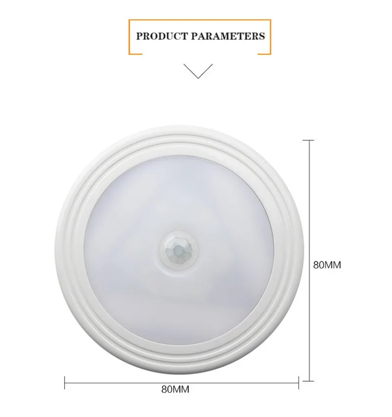 Светодиодный датчик на батарейках ночник движения PIR магнитный инфракрасный