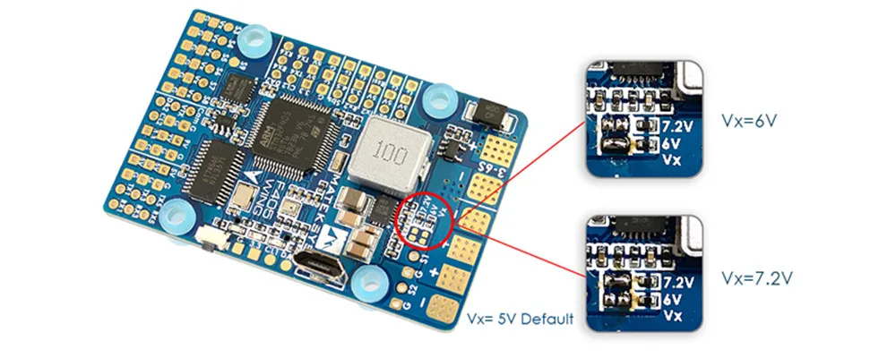 Matek Systems F405-WING(новинка) STM32F405 игровые джойстики со встроенным серверный компьютером с экранным меню для RC Самолет с неподвижным крылом