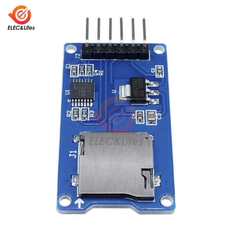 5 шт. Micro SD Плата расширения памяти TF карта защитный модуль SPI интерфейсы для Arduino |