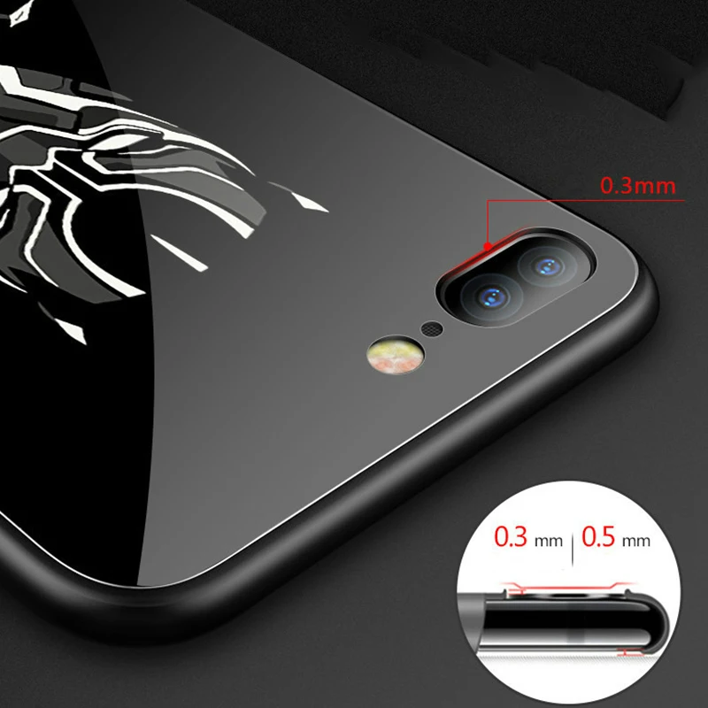 Чехол Thor hammer со светящимся стеклом для iPhone XS MAX X XR 11 Pro Max роскошная задняя крышка 8 7