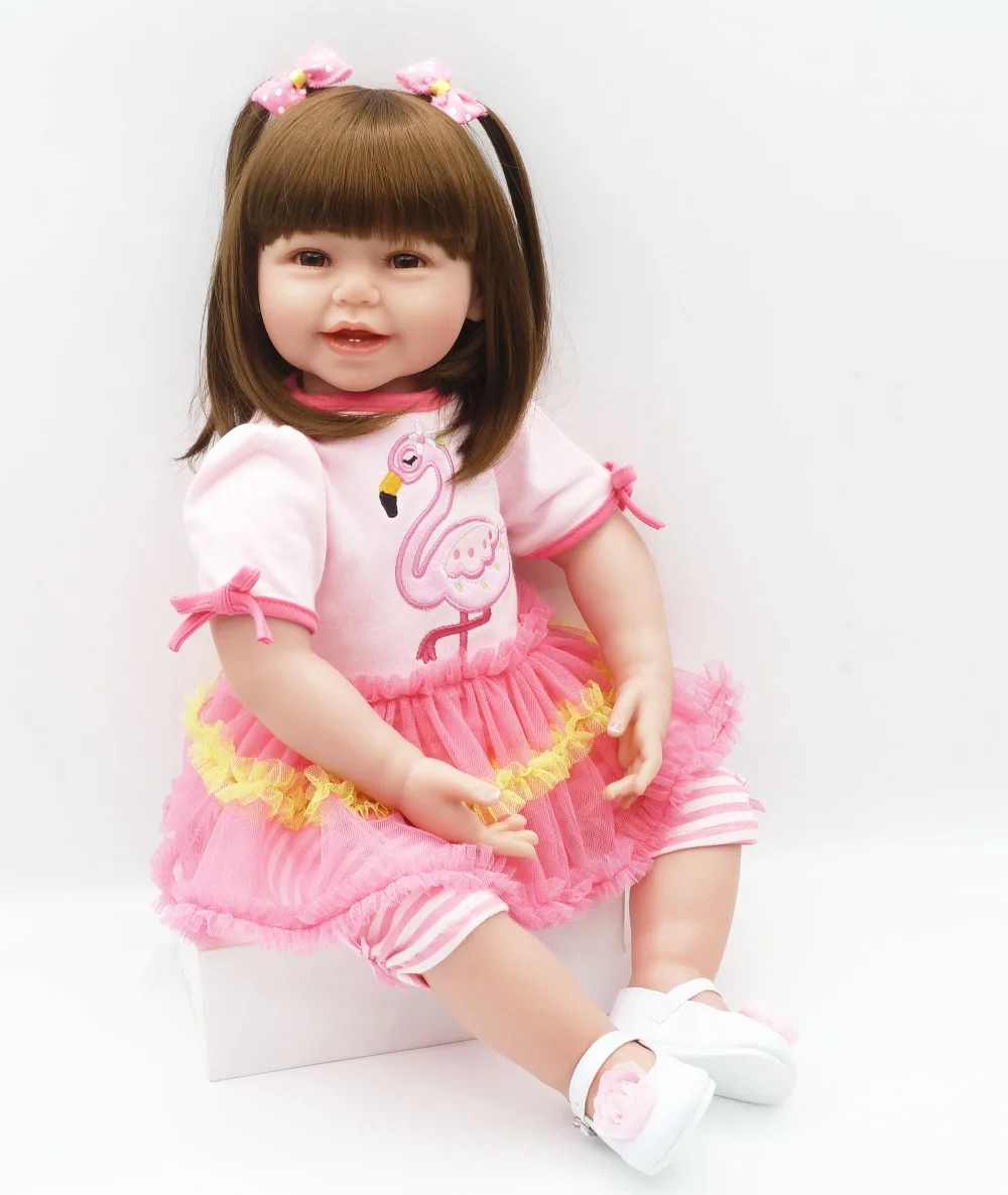 

DollMai new girl bebes reborn silicone dolls large size 61cm reborn babies dolls toys for children gift princess alive bonecas