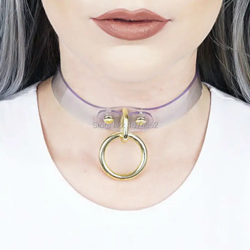 Чокер панк пастельный гот 100% ручная работа висячий круглый золотой воротник