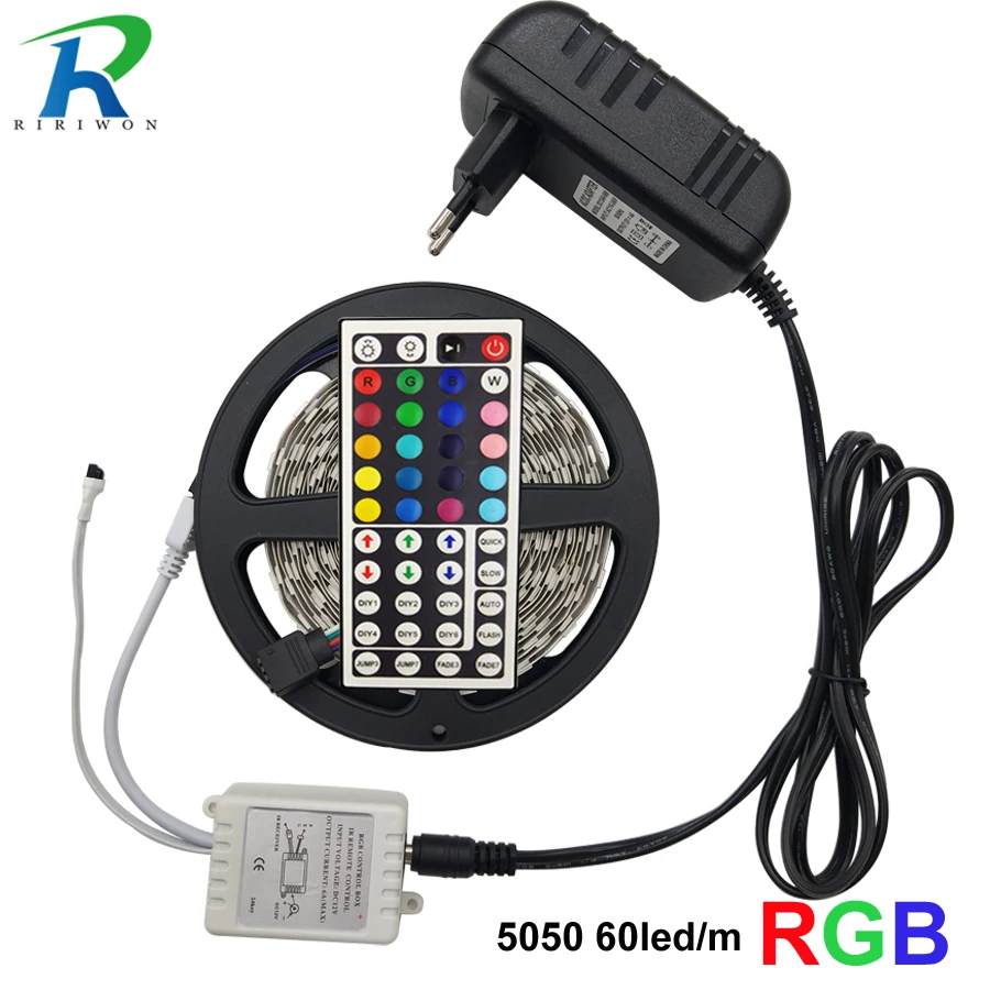 Светодиодная лента 5 м 10 М 5050 SMD гибкая RGB RGBW светодиодная полоса освещения Диодная