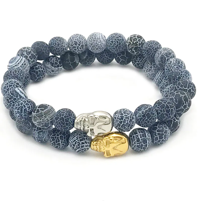 10 шт. мужской браслет с черепом 8 мм|bracelet with|skull braceletbracelet designer |