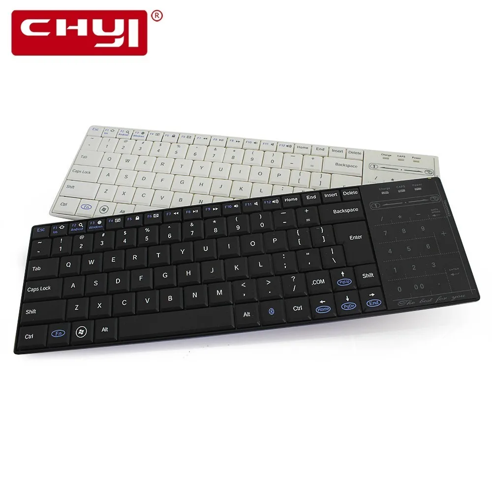 Chyi Подлинная Bluetooth 3.0 rf Беспроводной клавиатура с тачпадом мышь Ultra Slim мини