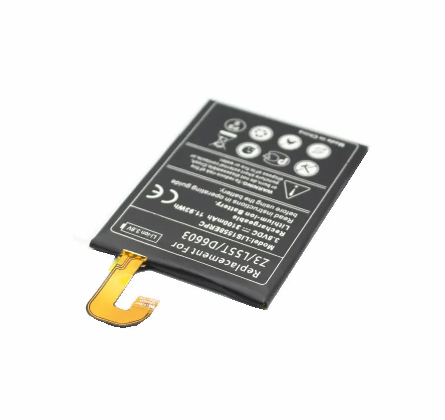 1x3100mAh/11.8Wh LIS1558ERPC Сменный аккумулятор для Z3 Z 3 L55T L55U D6653 D6603 D6633 D6708 D6643 D5803 D5833 D6616 +