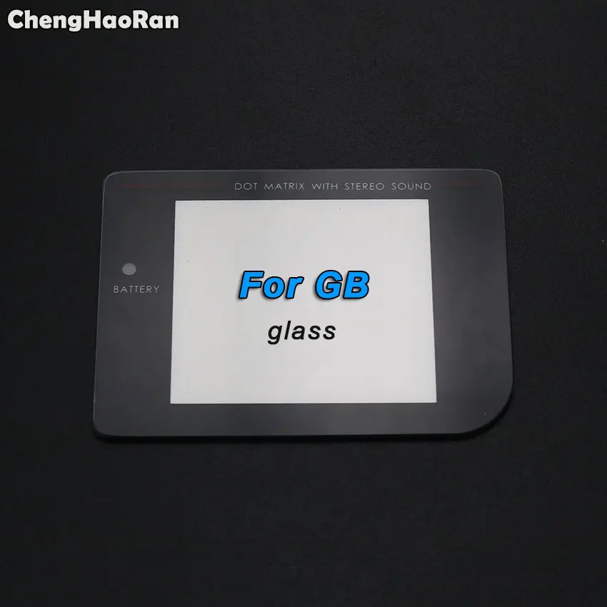 4-For GB Glass ChengHaoRan пластиковая стеклянная линза для GB GBC GBA SP GBP GBL экранная стеклянная линза для Gameboy Advance цветная Защита объектива W/Adhensive - Цвет: 4-For GB Glass