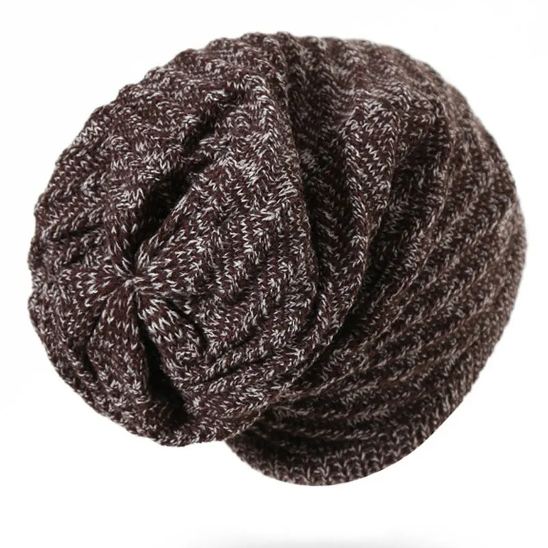 Вязаная шапка в полоску для мужчин и женщин с двух сторон новая осенне зимняя