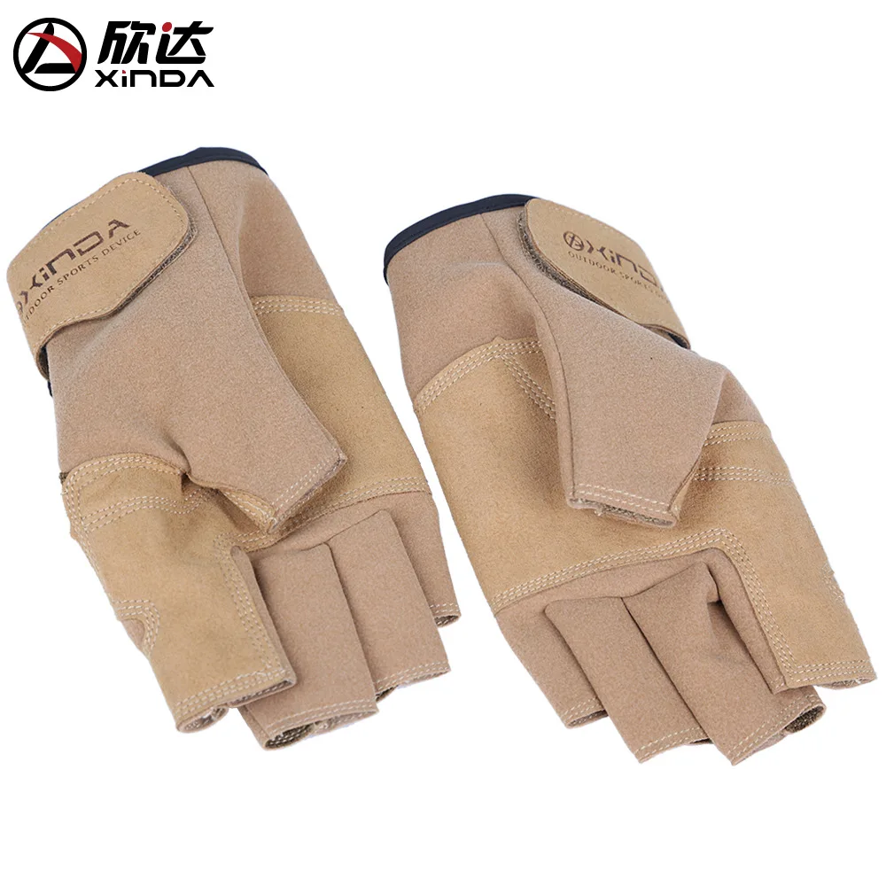XINDA альпинизм спуск перчатки упругие полууличное оборудование относится к носке