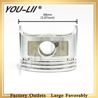youlii cylinder piston fit for 168f engine gx160 gx200 5 5hp 6 5hp carburetor chainsaw 68mm piston for dirt bike motorcycle