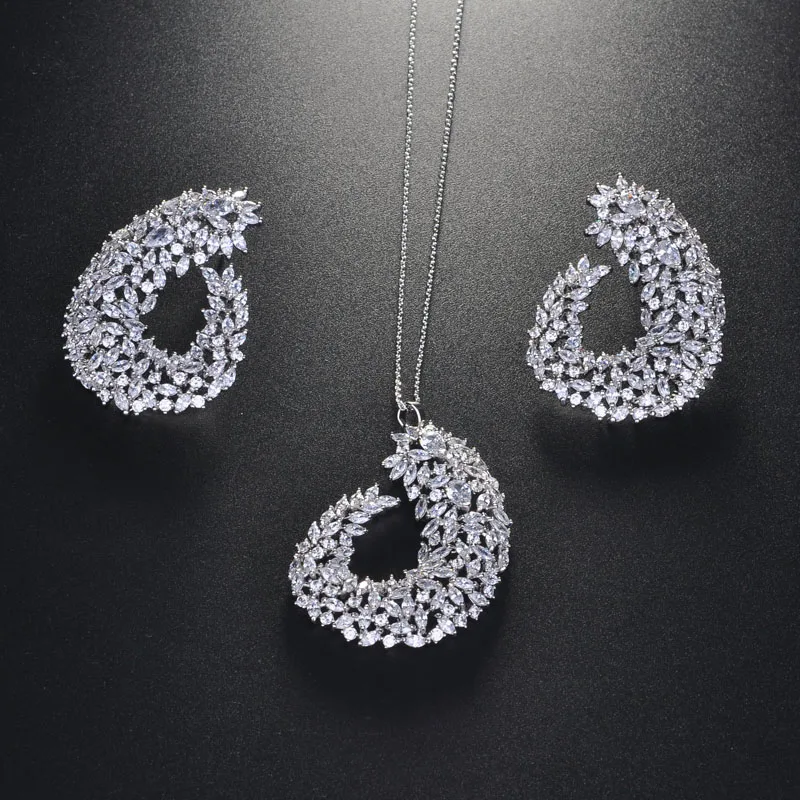 HIBRIDE модные блестящие кубические цирконы маленькие Искусственные Свадебные