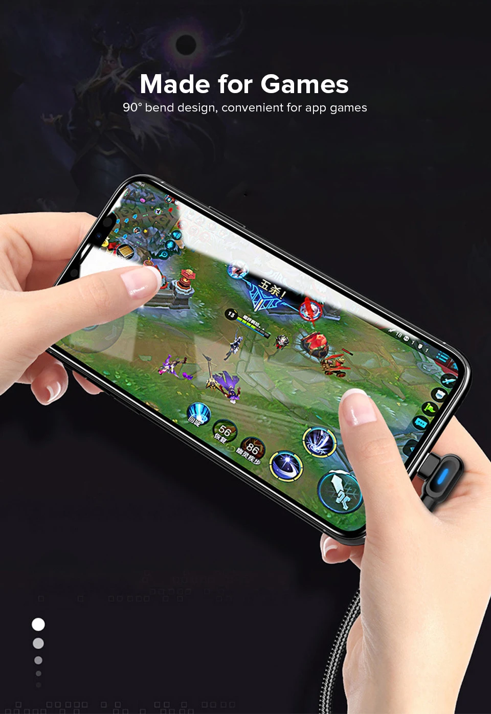 Venroii 1 м 2 м usb type C кабель светодиодный провод для быстрой зарядки для samsung huawei Xiaomi Andriod 90 градусов зарядное устройство для мобильного телефона