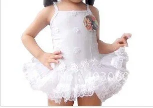 

3-7 years Korea pink & light blue Condole belt Kid's ballet skirt,girls braces skirt dancing dress 612#
