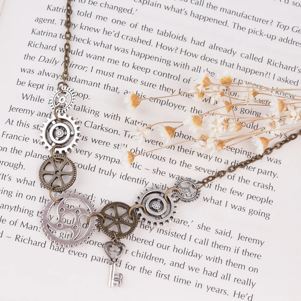 DoreenBeads Новое модное массивное ожерелье в стиле стимпанк звеньевая кабельная цепь