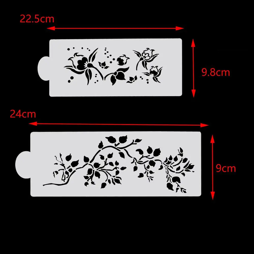 Роза форма Кофе Торт трафарет для печенья живописи декоративный шаблон печенье