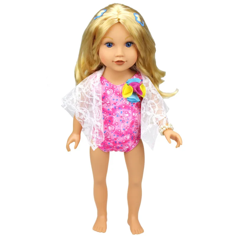 2pcs New Style Bikini wear Beach Suit American Girl Dolls Clothing of 18 inch Doll Dress Best Gift AX25 | Игрушки и хобби