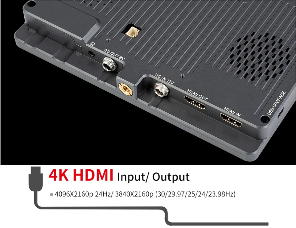 FEELWORLD P7 7 дюймов 2200nit ультра яркая камера полевой монитор алюминиевый корпус 4K HDMI DSLR монитор 1920x1200 ips lcd для камеры