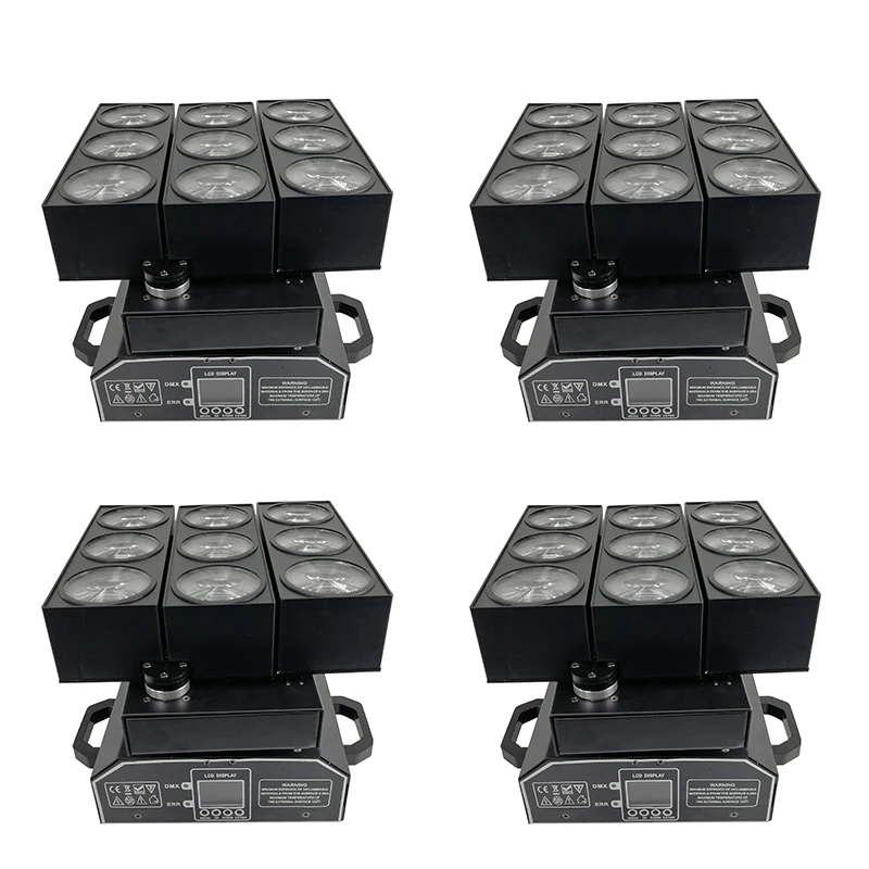 4 шт./лот 9x12 W деформации матрица света RGBW 4in1 движущихся головного