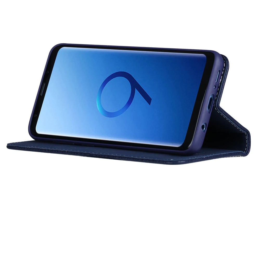 GEBEI Роскошный чехол для Samsung Galaxy S9 Plus из искусственной кожи флип кошелек S9Plus