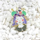 Булавка из шерсти для девушек на голове Craft Queen, забавная и блестящая вязаная булавка для джинсового рюкзака