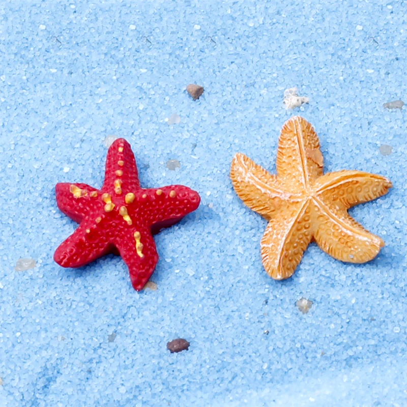 Горячая фигурка Морская звезда креативный мини 2 цвета бонсай Террариум орнамент