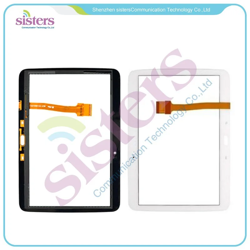 Дигитайзер сенсорного экрана для Samsung Galaxy Tab 3 10 1 P5200 P5210 шт. черный/белый оптовая