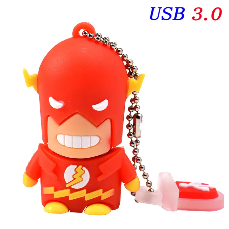 T9 JASTER USB 3,0 мультяшный Супермен Spiderman Бэтмен Капитан Америка силиконовый USB флеш-накопитель 64GB 4GB16GB 32GB USB - Цвет: T9