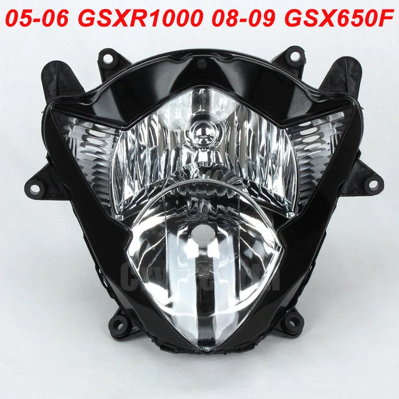 Передняя фара для мотоцикла Suzuki 05 06 GSXR1000 GSXR 1000 08 09 GSX650F GSX 650F прозрачная 2005 2006| |