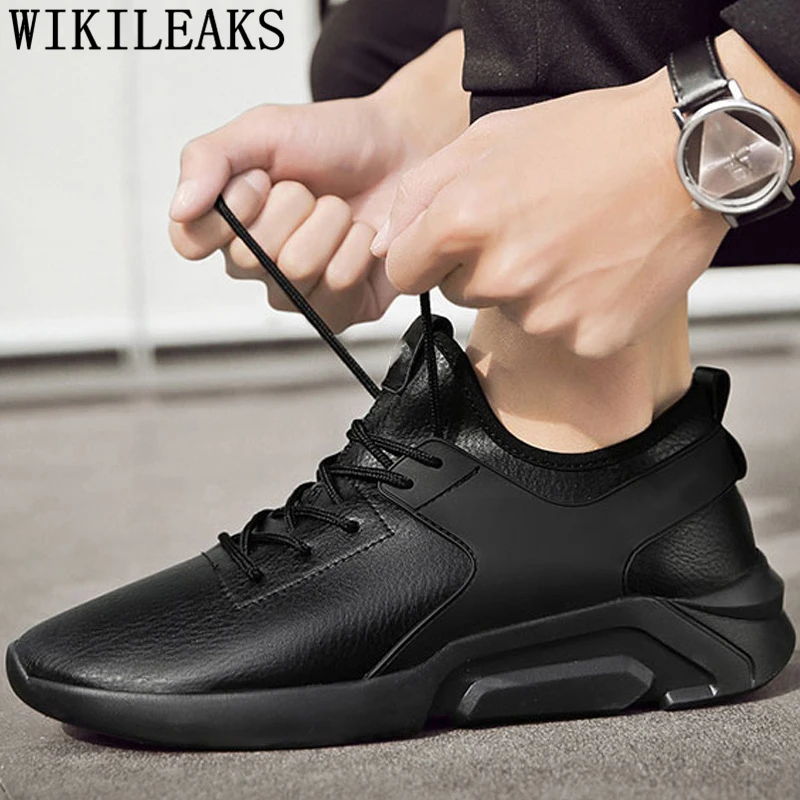 Mens Shoes Casual Leather Sneakers Winter Men White Short Plush Sports For Male Tenis Masculino | Обувь