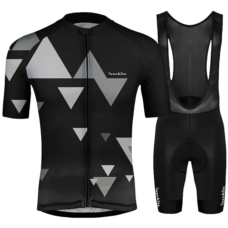 Set 03 RUNCHITA ciclismo короткий рукав Велоспорт трикотажный комплект одежда для велоспорта mtb ropa de ciclismo мужская pro кофта для велоспорта Culotte одежда - Цвет: Set 03