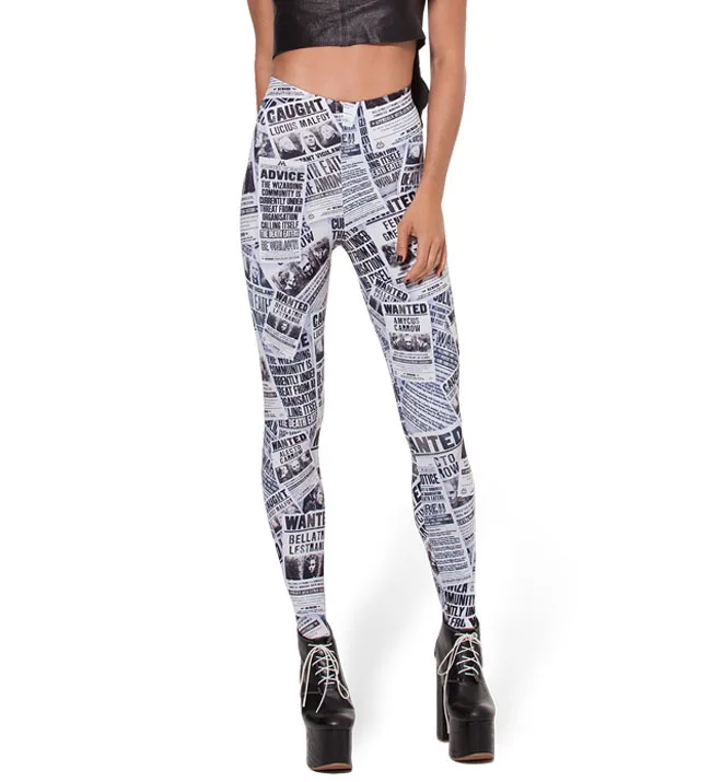 Модные женские леггинсы с рисунком галактики и роспись журнал Капри высокие