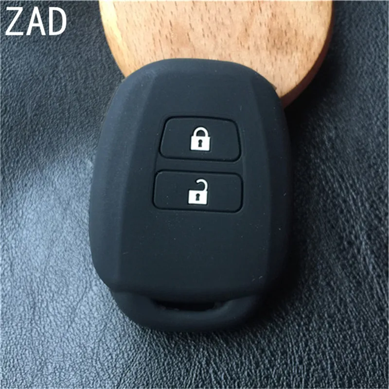 ZAD силиконовый чехол для автомобильного ключа Защитный Toyota Yaris Corolla Highlander Crown 2