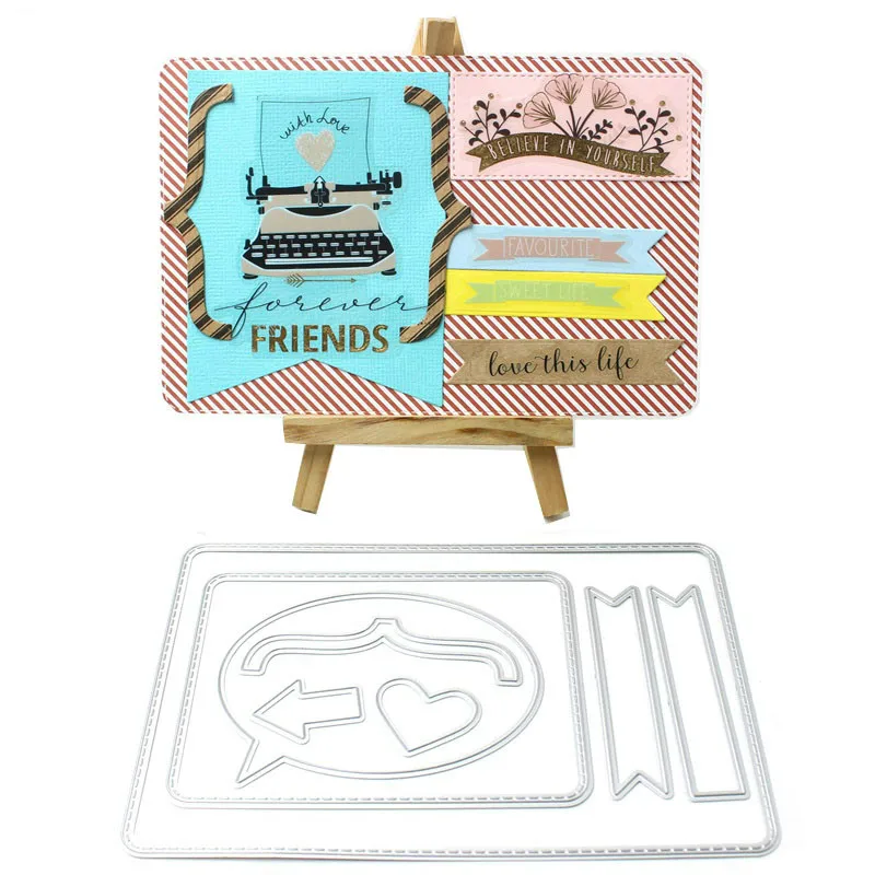

KSCRAFT Photo Frame Label Metal Cutting Dies for DIY Scrapbooking/Card Making/Kids Fun Decoration Supplies