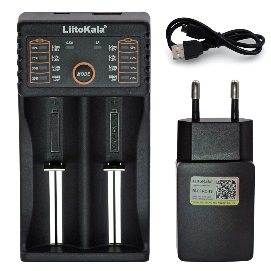 

Новинка, зарядное устройство liitokala lii-202 18650, 1,2 в, 3,7 в, AA/AAA, 26650, 16340, умное зарядное устройство для никель-металлогидридных и литиевых аккумулят...